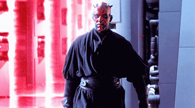 Darth Maul Holding Gun GIF
