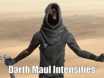 Darth Maul Intensifies GIF