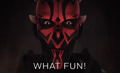 Darth Maul Saying What Fun GIF