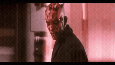 Darth Maul Standing In Red Room GIF