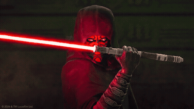 Darth Maul With Red Lightsaber GIF