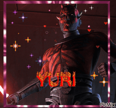 Darth Maul With Yuri In Red GIF