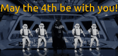 Darth Vader And Stormtroopers Dancing May The 4Th GIF