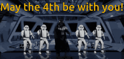 Darth Vader And Stormtroopers Dancing May The 4Th GIF