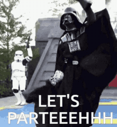 Darth Vader Dancing Let's Party GIF