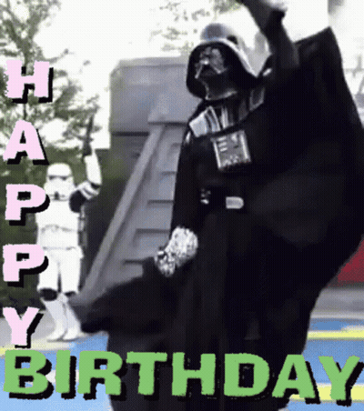 Darth Vader Dancing Stormtroopers Happy Birthday GIF