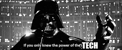 Darth Vader From Star Wars Says If You Only Knew The Power Of Tech GIF