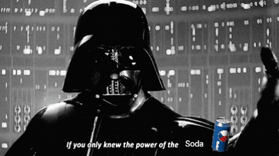 Darth Vader Holding Pepsi GIF