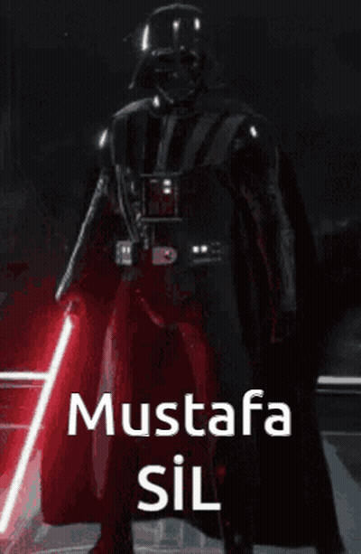 Darth Vader Holding Red Lightsaber Mustafa Sil GIF