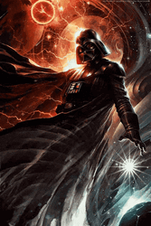 Darth Vader In Galaxy GIF