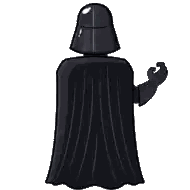 Darth Vader Is Wearing A Black Cape And Helmet And Waving . Sticker