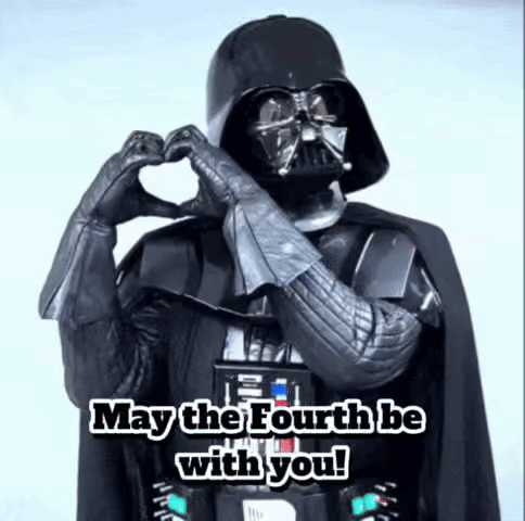 Darth Vader Making Heart Shape May The Fourth GIF