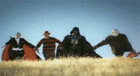 Darth Vader No Walking In A Field GIF