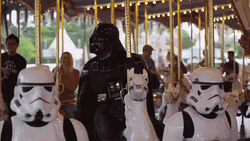 Darth Vader Noooo Disneyland Horse Riding  GIF
