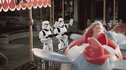 Darth Vader Noooo Riding Amusement Rides GIF
