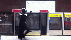Darth Vader Noooo Subway Dancing GIF