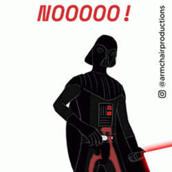 Darth Vader Noooo Throwing Away  GIF