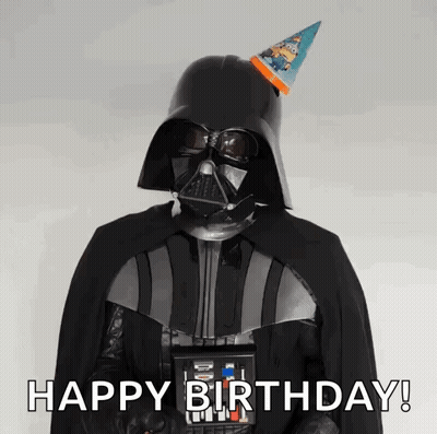 Darth Vader Party Hat Sunglasses Happy Birthday