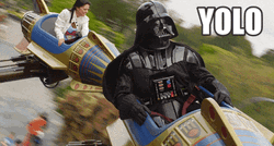 Darth Vader Rides In Disneyland GIF