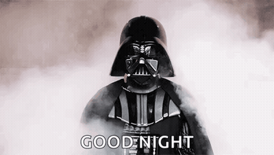 Darth Vader Saying Good Night GIF