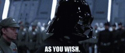 Darth Vader Says As You Wish To Crowd GIF