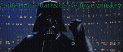 Darth Vader Says Come To The Darkside We Have Whiskey GIF