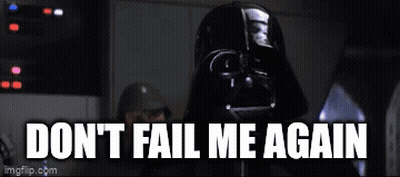 Darth Vader Says Do N't Fail Me Again GIF