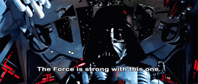 Darth Vader Says The Force Is Strong GIF