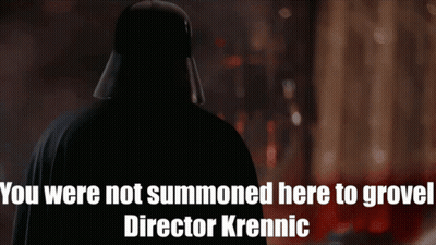 Darth Vader Says You Were Not Summoned Here to Grow