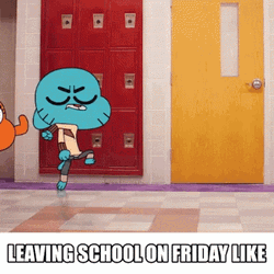 Darwin And Gumball Leaving School GIF