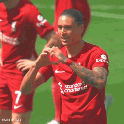 Darwin Núñez Love And Flying Kiss GIF