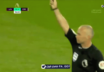 Darwin Núñez Receive Orange Card GIF