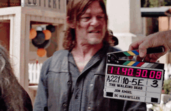 Daryl Dixon Biting Hand GIF