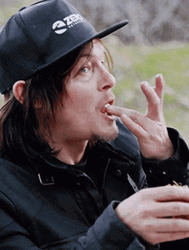 Daryl Dixon Licking Fingers GIF