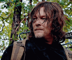 Daryl Dixon Looking Back GIF