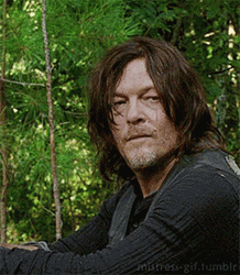 Daryl Dixon Scratching Hair GIF