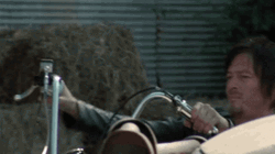 Daryl Dixon Vintage Motor Bike GIF