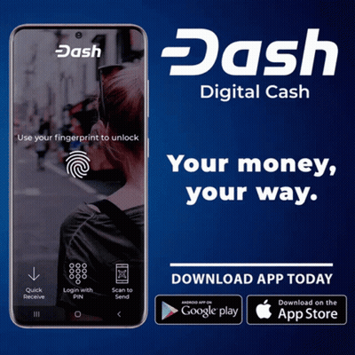 Dash Digital Cash Cell Phone GIF