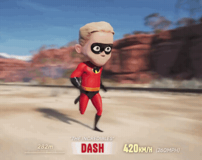Dash Running At 420Km/h GIF