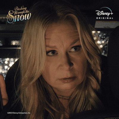 Dashing Through The Snow Poster Blonde Woman GIF