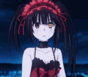 Date A Live Cute Sad Suprise Kurumi GIF