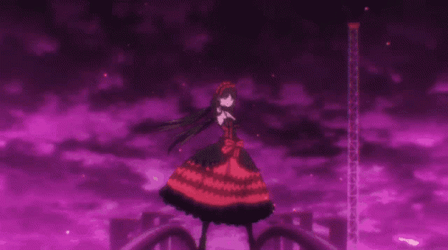 Date A Live Kurumi Aesthetic Gun Holding GIF