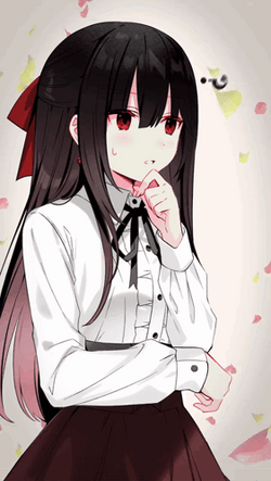 Date A Live Kurumi Cute Question Mark GIF