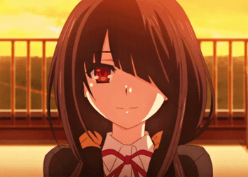 Date A Live Kurumi Cute Speaking GIF