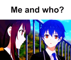 Date A Live Kurumi Me And Who Meme GIF