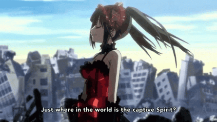 Date A Live Kurumi Spinning Captive Spirit GIF