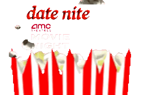 Date Nite Movie Night Poster Sticker