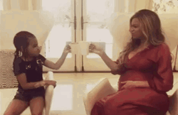 Daughter And Mom Bonding Animation Happy Mother Day GIF