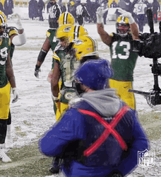 Davante Adams Being Crowned  GIF