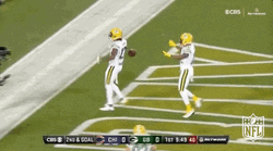 Davante Adams Throwing A Ball GIF